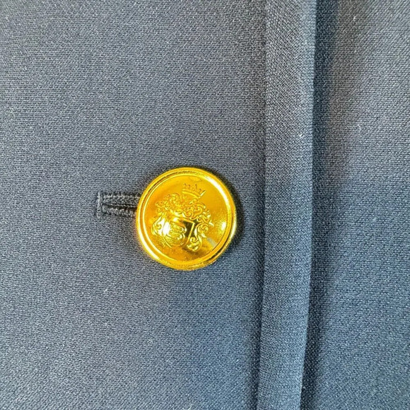 Aritzia Babaton Elysian Cropped Jacket Shoulder Pads Business WorkWear Navy XS - Picture 2 of 9